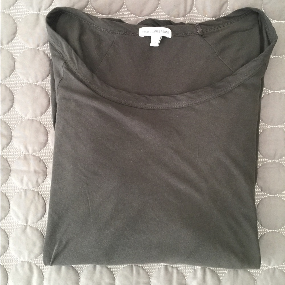 Double Layer James Perse Long Sleeve T-Shirt